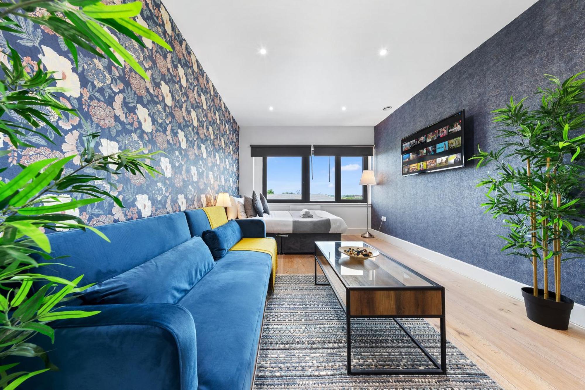Modern One Bedroom Flat - Sleeps 5 -Near Heathrow - London Ub3 Exteriör bild