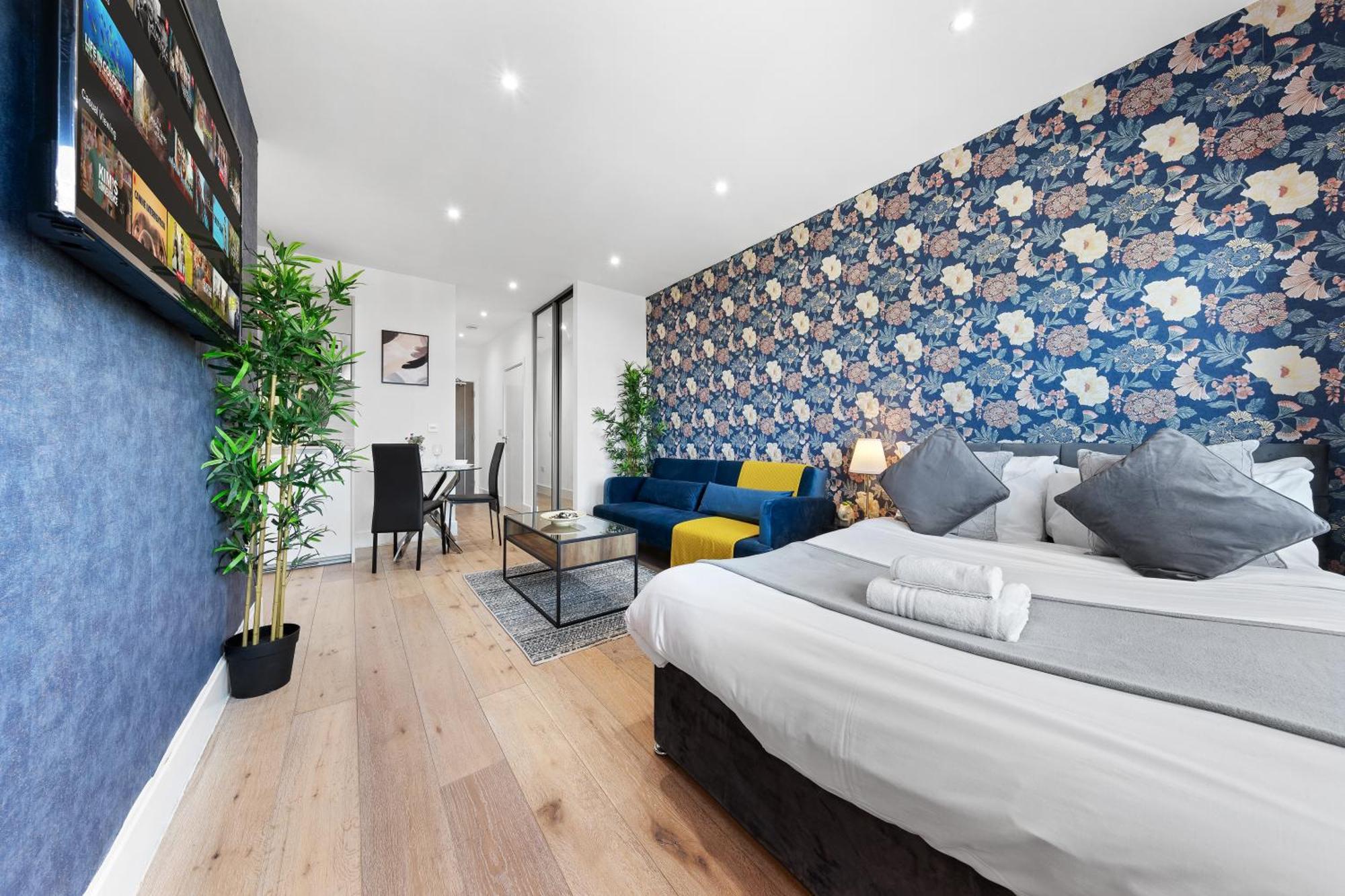 Modern One Bedroom Flat - Sleeps 5 -Near Heathrow - London Ub3 Exteriör bild