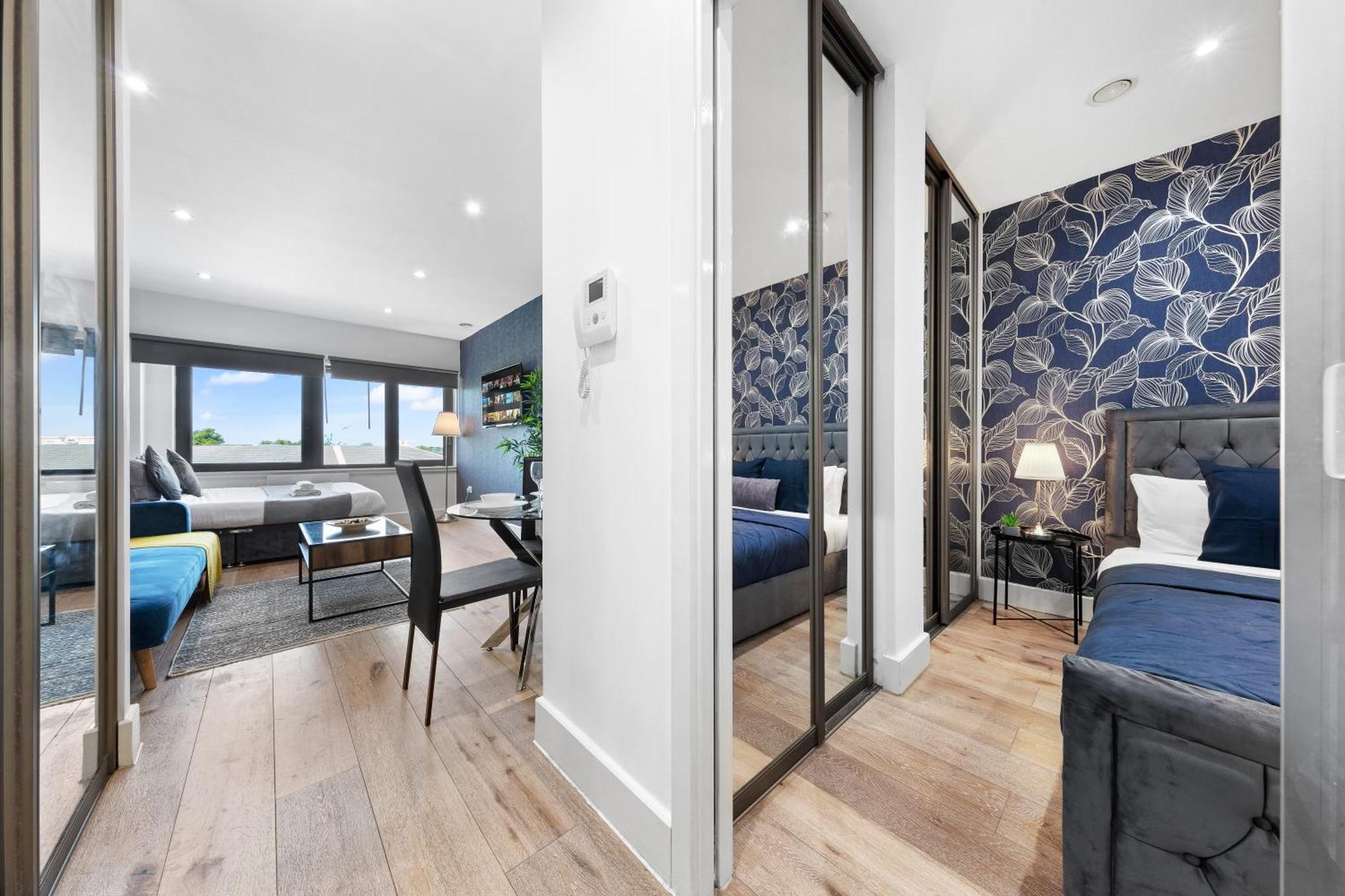 Modern One Bedroom Flat - Sleeps 5 -Near Heathrow - London Ub3 Exteriör bild